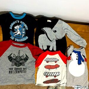 Bundle of 5 18-24 mo long sleeve shirts